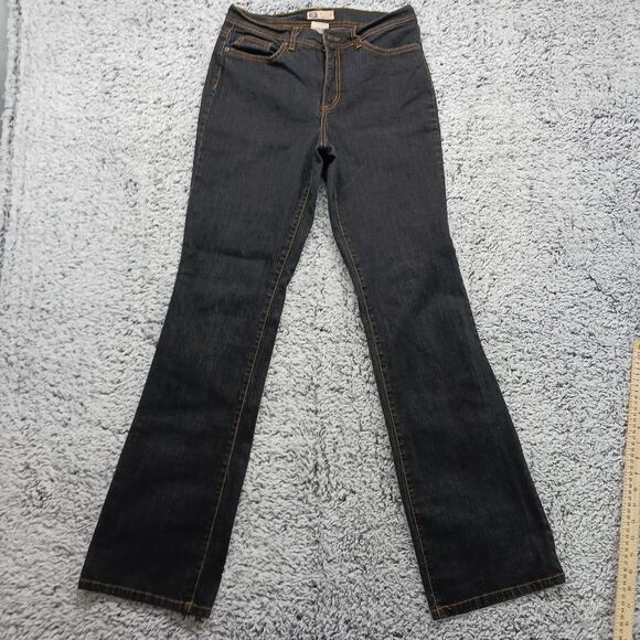 Faded Glory Womans 8 Tall Stretch Bootcut Black Jeans. 5 Pockets. - Picture 6 of 12